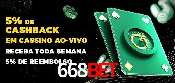 Promoções do cassino ao Vivo 668bet